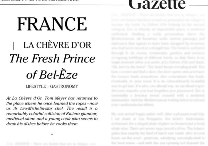 FRANKREICH DIE GOLDENE ZIEGE – The Fresh Prince of Bel-Èze
